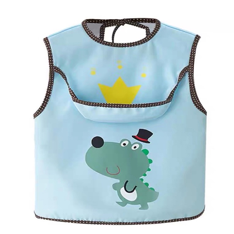 Yếm Ăn Không Tay Họa Tiết Hoạt Hình Thời Trang Mùa Hè Cho Bé Trai Và Gái