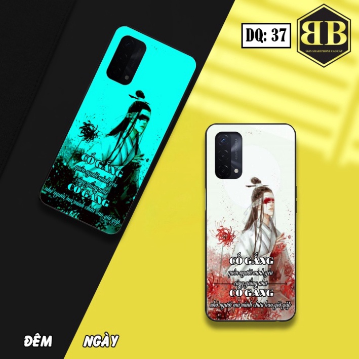 Ốp lưng kính Dạ Quang Oppo A74 4G / F19 phát sáng trong đêm đẹp-lạ
