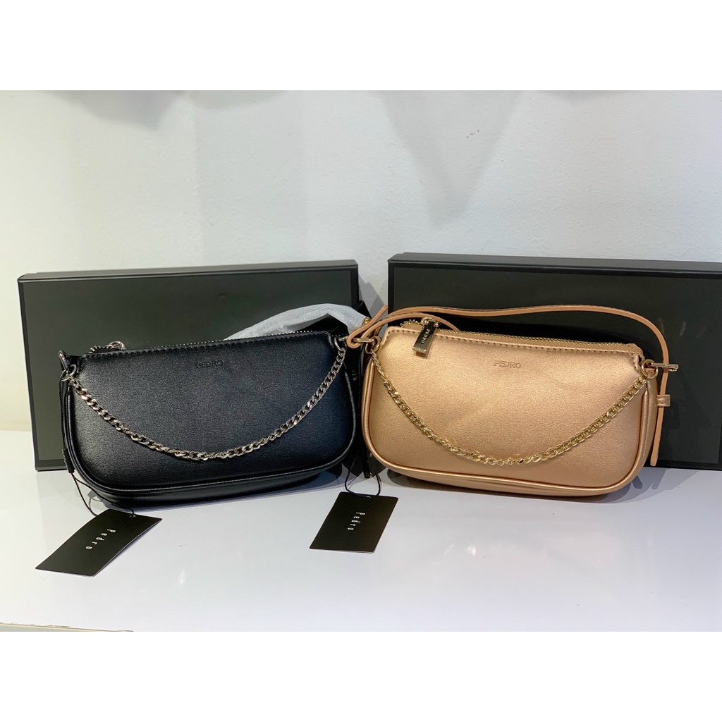 Túi kẹp nách nữ PEDRO.  PW4-66500012 size 18cm MR