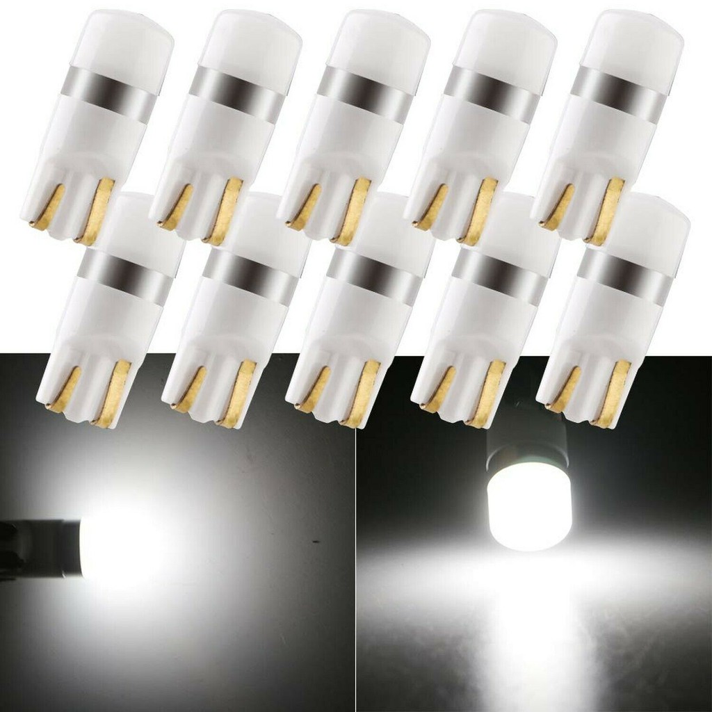 Bóng Đèn LED Chân T10 W5W Thay Thế Đèn Sương Mù, Xi Nhan Ô Tô Xe Máy Siêu Sáng Với 1SMD 3030 Góc Rộng