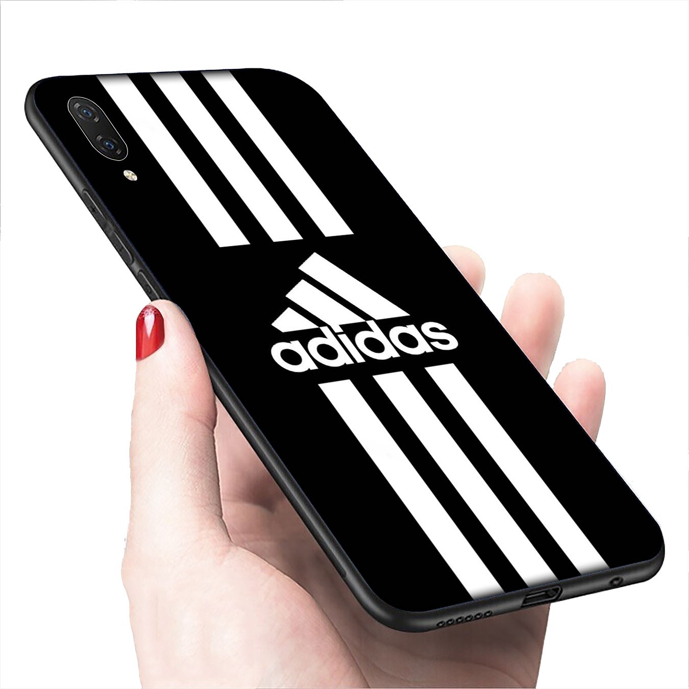 Soft Silicone iPhone 11 Pro XR X XS Max 7 8 6 6s Plus + Cover Adidas Phone Case