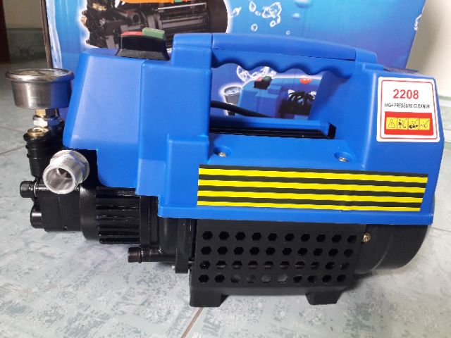 [FREESHIP] Máy Rửa Xe 2208 /1,5kw motor từ lõi đồng- Máy rửa xe gia đình  áp cao giá rẻ