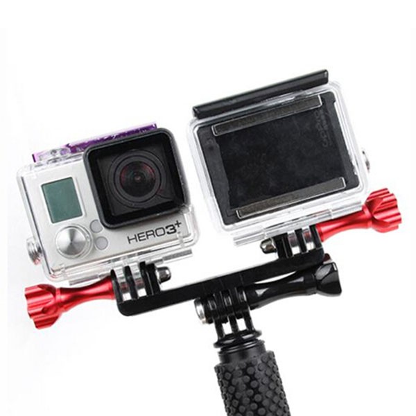 Phụ kiện gắn 2 máy quay action cam