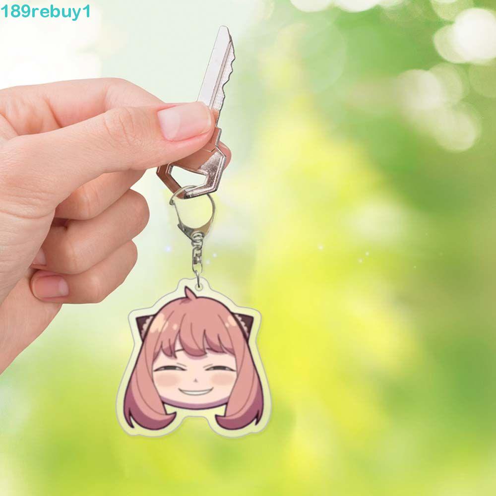 Rebuy1 Anya Móc Chìa Khóa Acrylic Mặt Hình Anime SPY X FAMILY