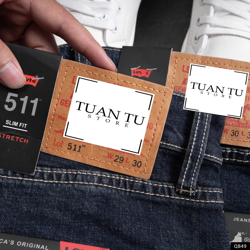 Quần Jeans Levis 511 cambodia-T06 (Form Slim strecth, Dáng đứng, Ống 17,5-20 cm, Chất vải co giãn, thoáng mát)