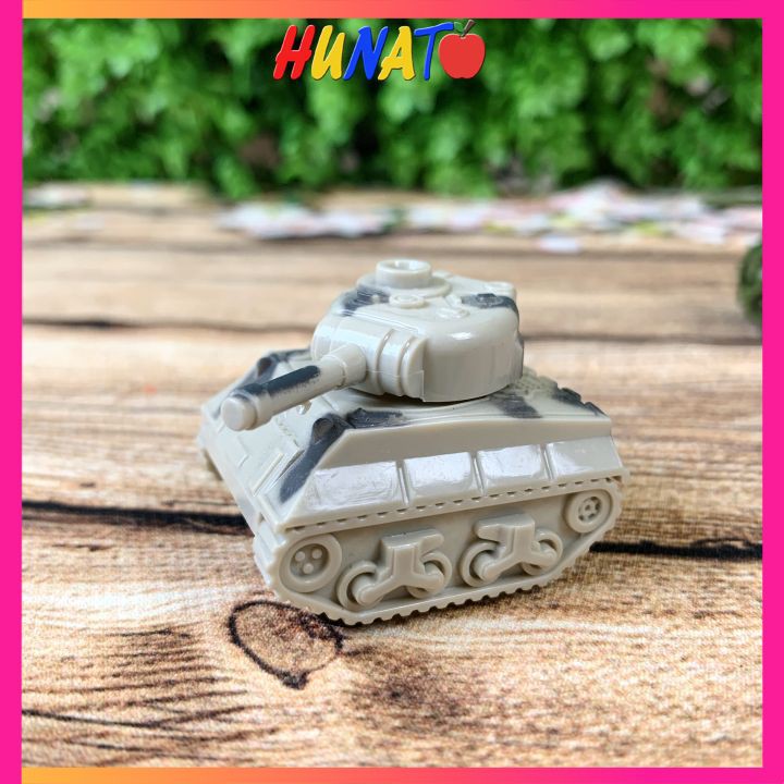 Xe tăng đồ chơi bánh đà mô hình mini cho bé HUNATO XT1