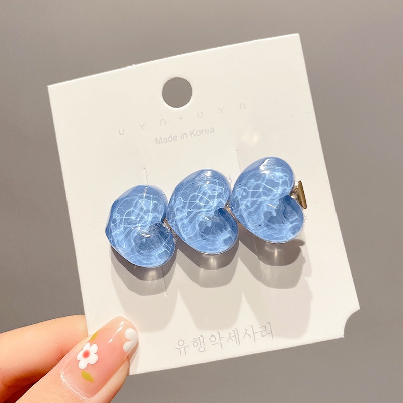 Kẹp Tóc Trong Suốt Hình Trái Tim Dễ Thương Cho Bé Gái