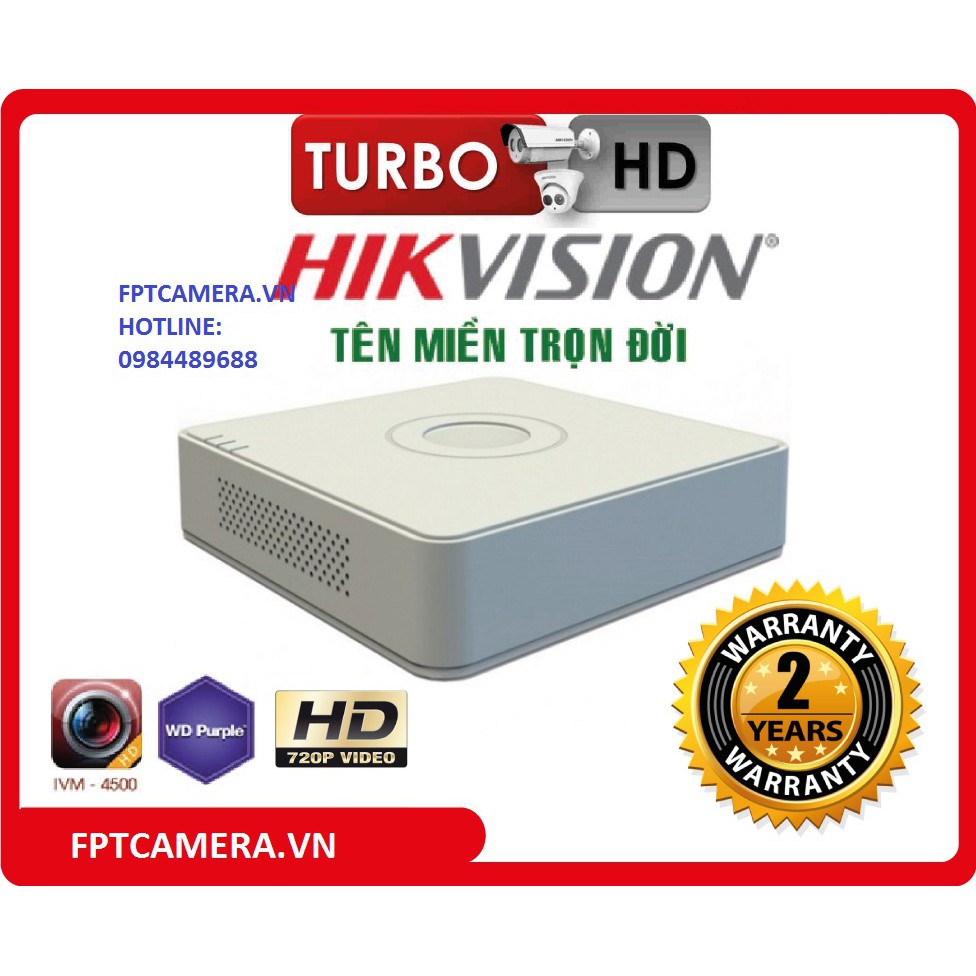 Đầu Ghi Hình 4 Kênh HIKVISION DS-7104HGHI-F1