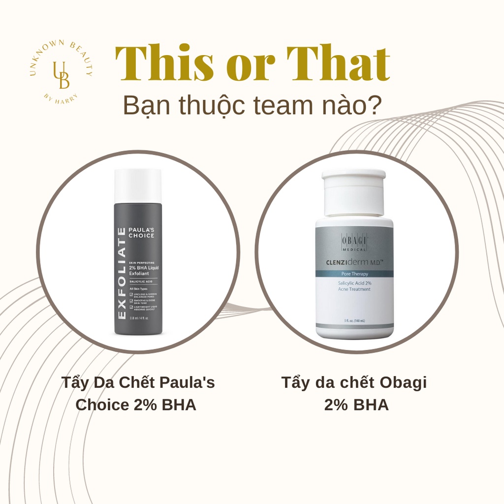 Tẩy da chết hóa học PC SKIN PERFECTING 2% BHA Liquid Exfoliant | Unknown Beauty