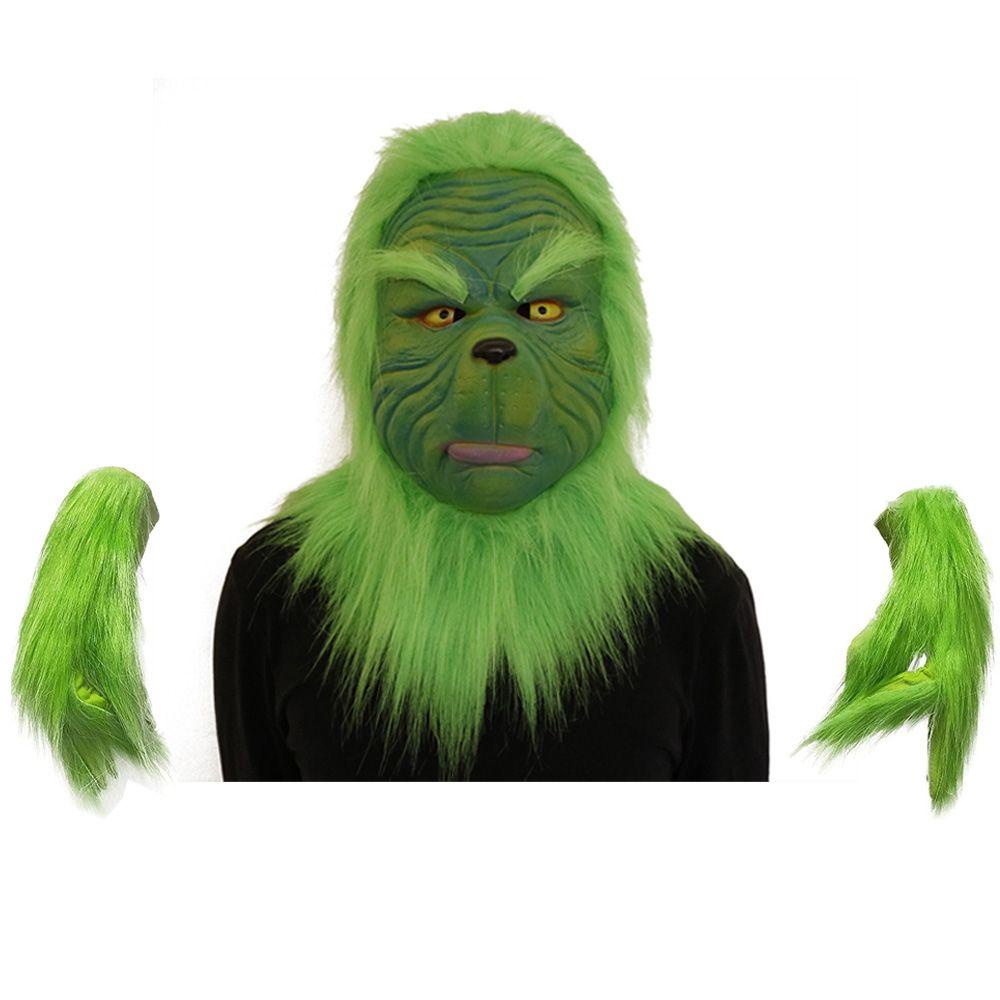 Espo Grinch Mặt Nạ Latex Màu Xanh Lá Cây Đáng Sợ Phim Peripherals