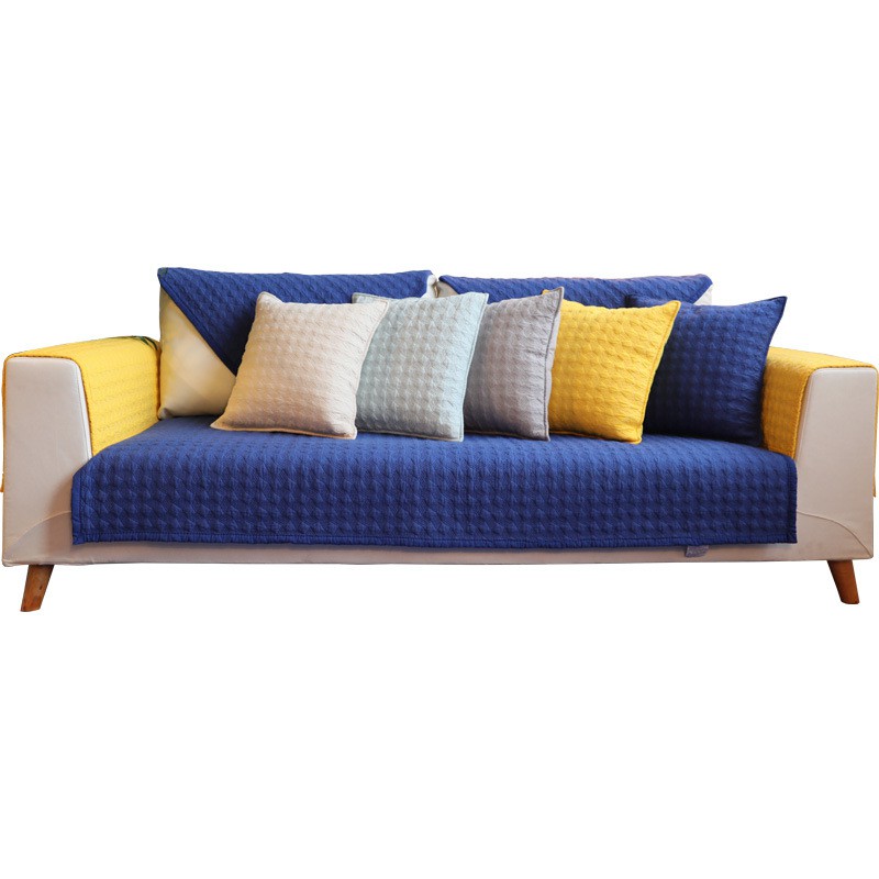 Thảm cotton lót ghế sofa dày không trơn trượt phong cách Bắc Âu phù hợp sử dụng 4 mùa