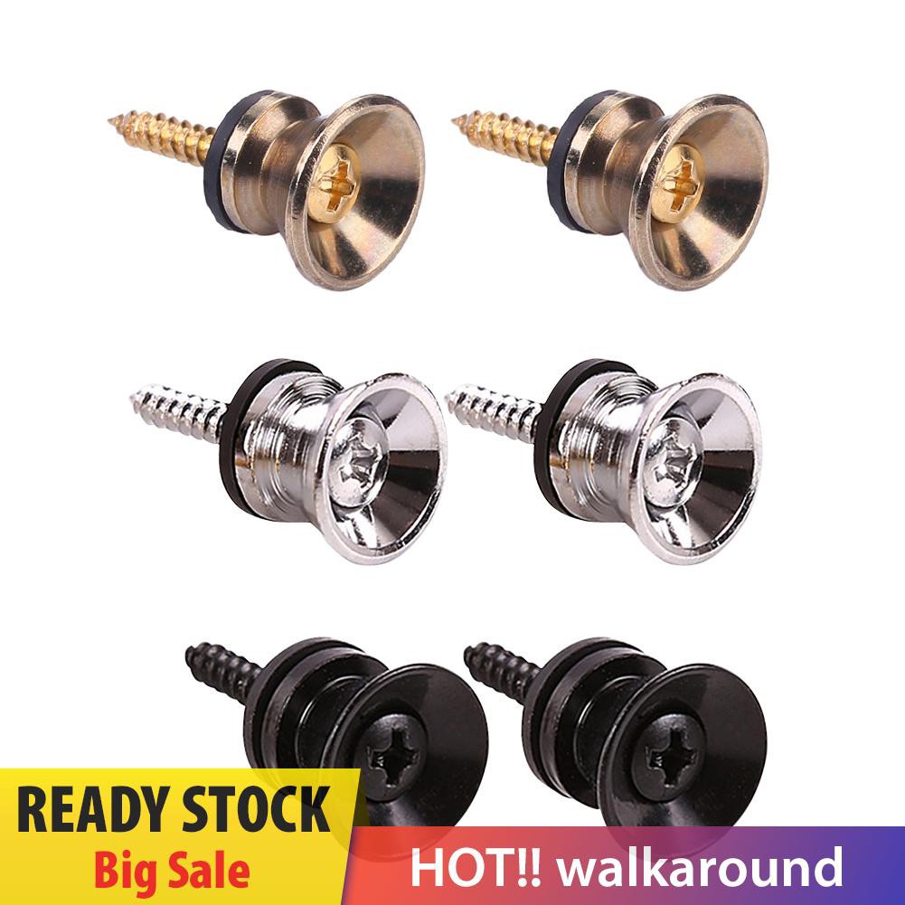 Set 2 chốt kim loại khoá cố định dây đeo phụ kiện tiện dụng cho đàn guitar acoustic/bass/ukulele
