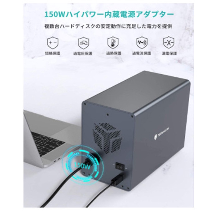 Hộp đựng ổ cứng 5 bay 3.5inch FS5U3-US-GY | BigBuy360 - bigbuy360.vn