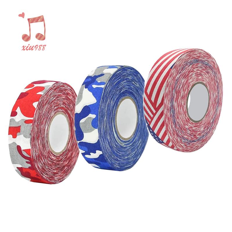 Bộ 3 Cuộn Băng Quấn Gậy Bóng Chày Thể Thao Dễ Kéo Dài Vải Băng Khúc Côn Cầu