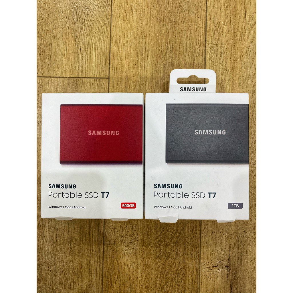 ( SALE BÙNG NỔ) Ổ CỨNG DI ĐỘNG SAMSUNG PORTABLE SSD T7 NON TOUCH 500GB/ 1TB