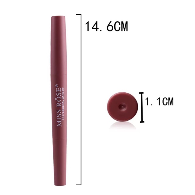 Son lì thỏi 2 đầu đa năng High Pigment Miss Rose | BigBuy360 - bigbuy360.vn