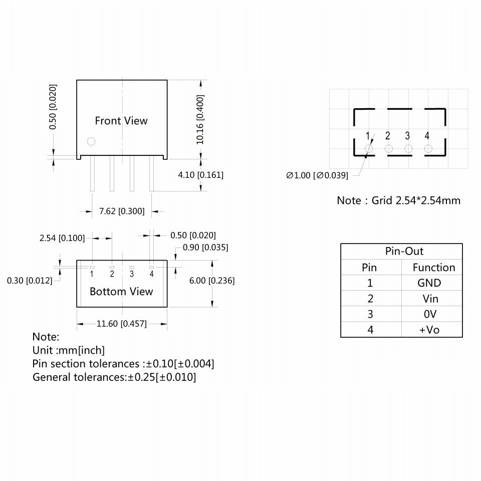 Module mạch cách ly nguồn B0505S dùng nguồn 5VDC chất lượng cao