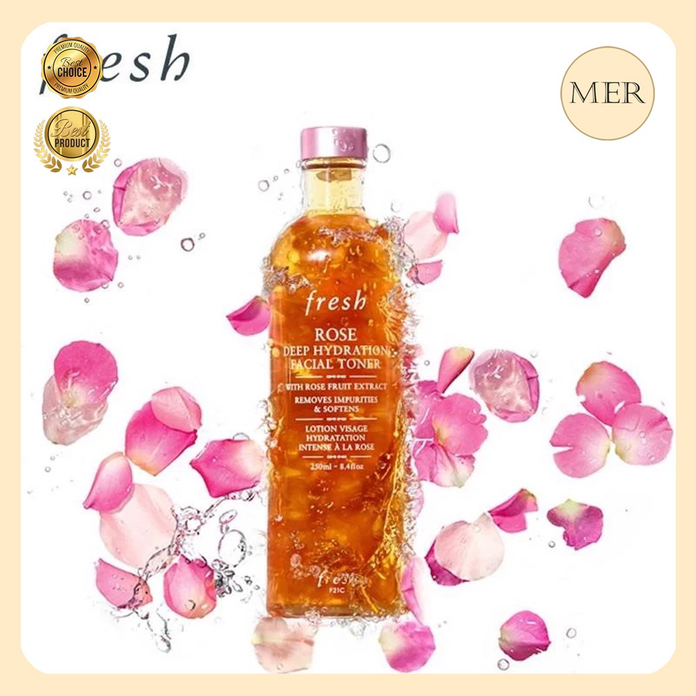 [Toner Fresh]Nước Cân Bằng Da Giữ Ẩm Chuyên Sâu - Fresh Rose Deep Hydration Facial Toner 250ml | BigBuy360 - bigbuy360.vn