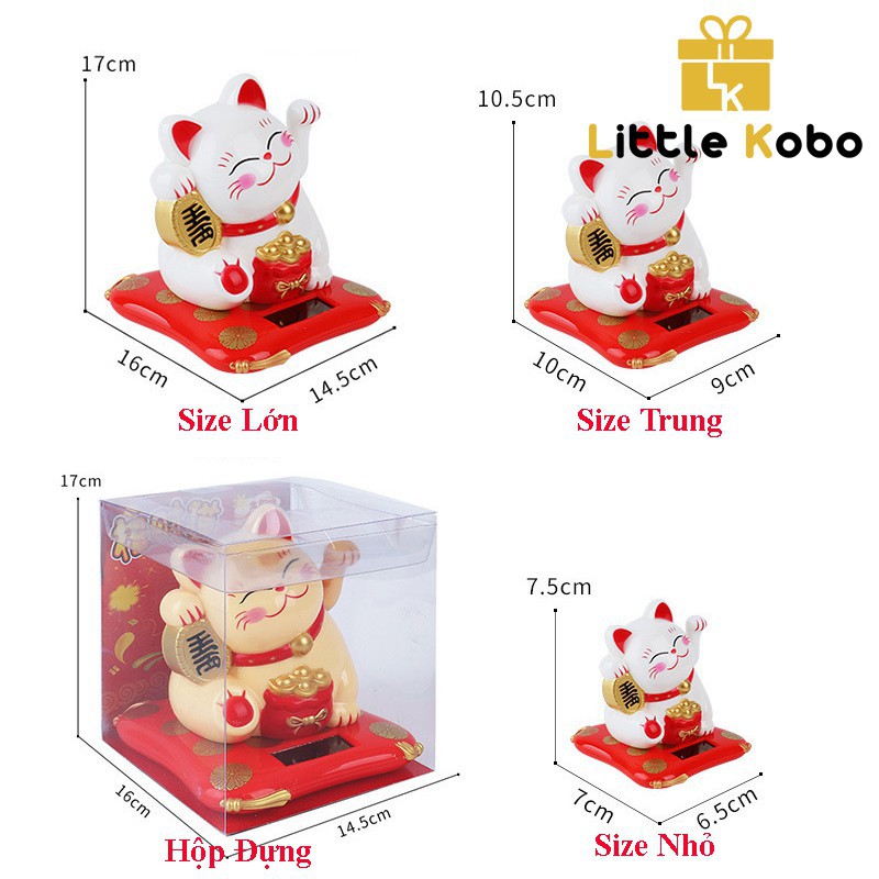 Mèo thần tài vẫy Tay năng lượng mặt trời không dùng pin, may mắn tài lộc, tránh ma quỷ. | BigBuy360 - bigbuy360.vn