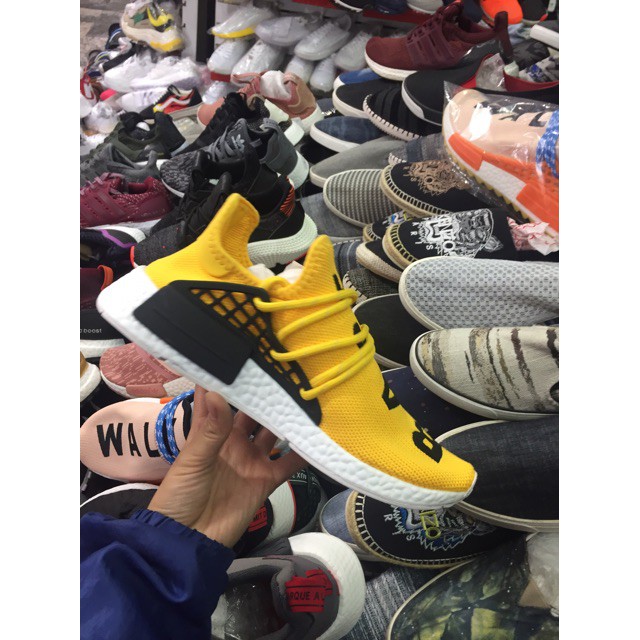 [Adidas giày]Giày thể thao Adidas NMD Human race Vàng ?