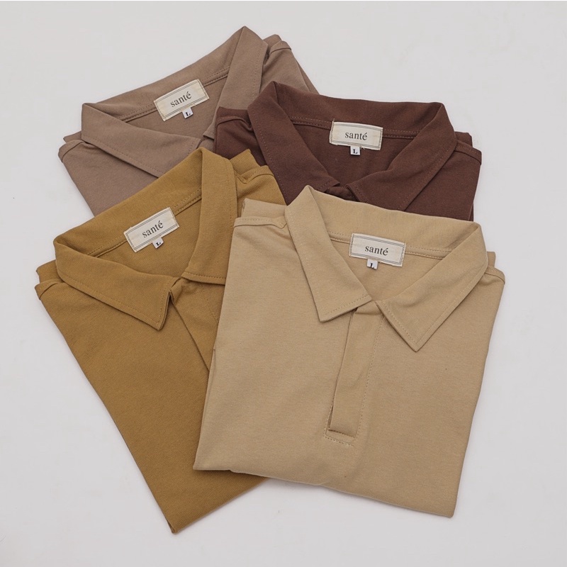 [Mã SRBACK010912 hoàn 20K xu đơn 50K] Áo cotton polo trơn nam BY SANTÉ - chất liệu cotton thoáng mát, thấm hút mồ hôi | BigBuy360 - bigbuy360.vn