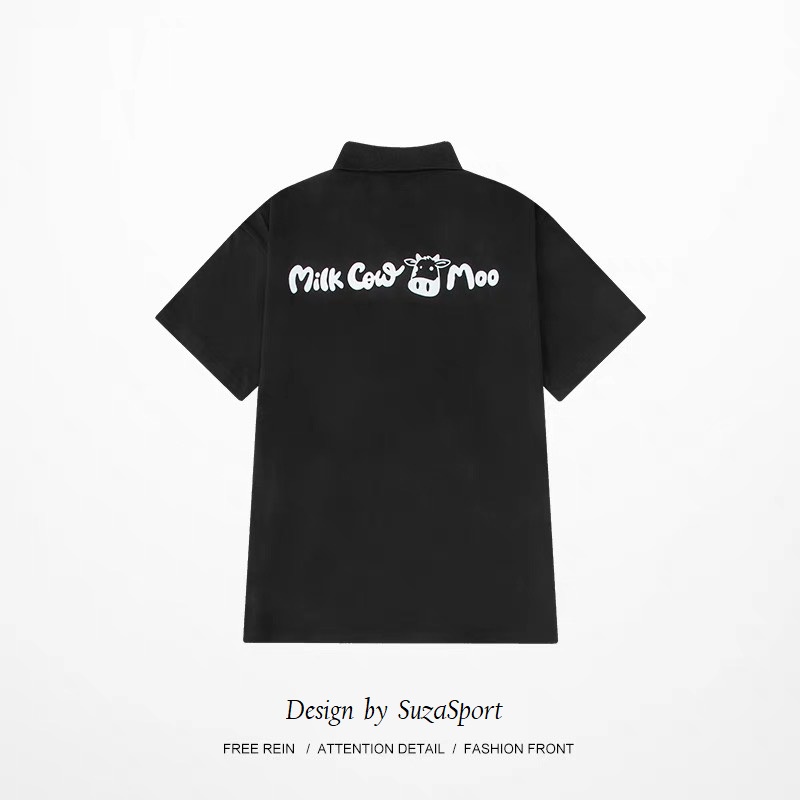 Áo thun nam POLO thiết kế bò sữa vải cá sấu cotton cao cấp ngắn tay cực sang trọng và lịch lãm - Po07