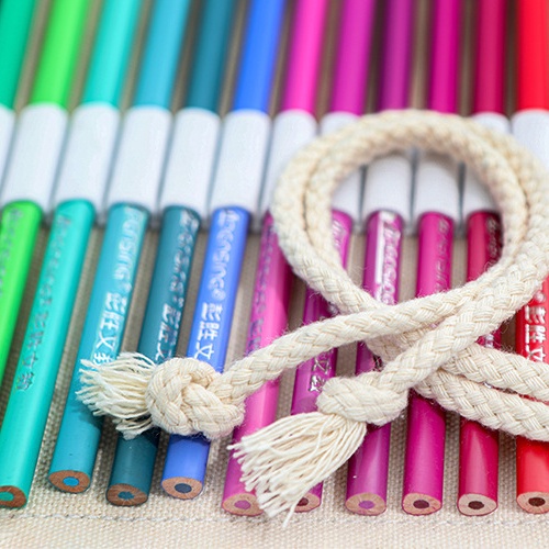 Túi Đựng Bút Bằng Vải Canvas 36 48 72 Lỗ Màu Sắc Đẹp Mắt Tiện Dụng