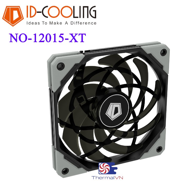 Quạt Fan case 12cm ID-Cooling NO-12015-XT  slim - Nhỏ gọn, PWM, mỏng 15mm