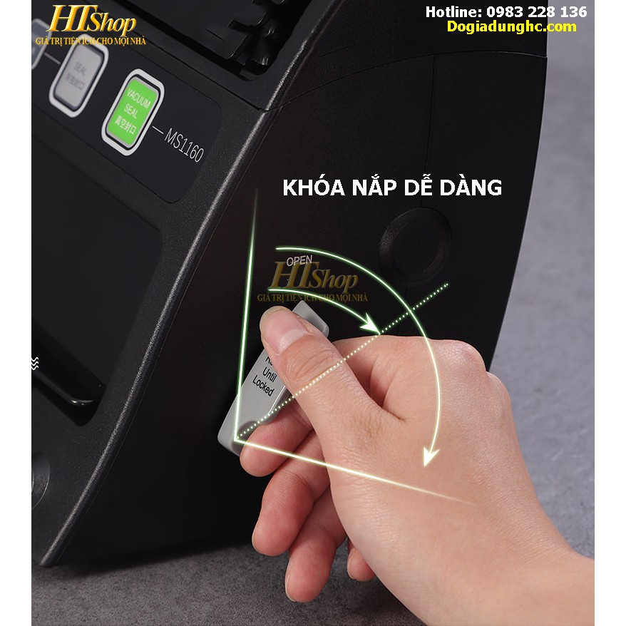 Máy hút chân không thực phẩm MAGIC SEAL MS1160 /Hoàn toàn tự động / Sử dụng đóng gói Đồ khô Đồ có nước Đồ dạng bột vên