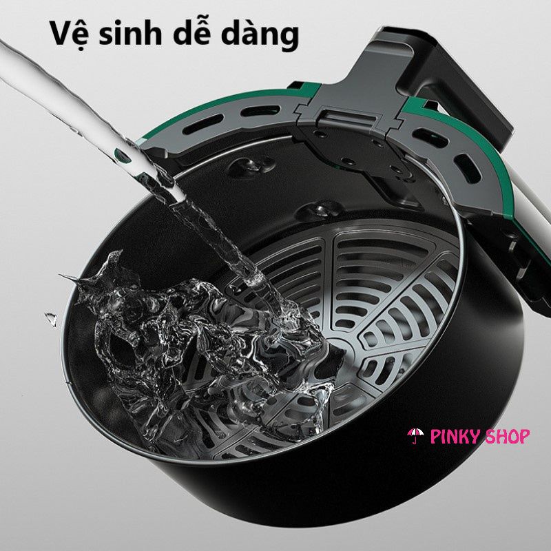 Nồi chiên không dầu Calmel 6L 7L dung tích lớn nhiều tiện ích nồi chiên đa năng tạo món ăn ngon hấp dẫn Pinky Shop