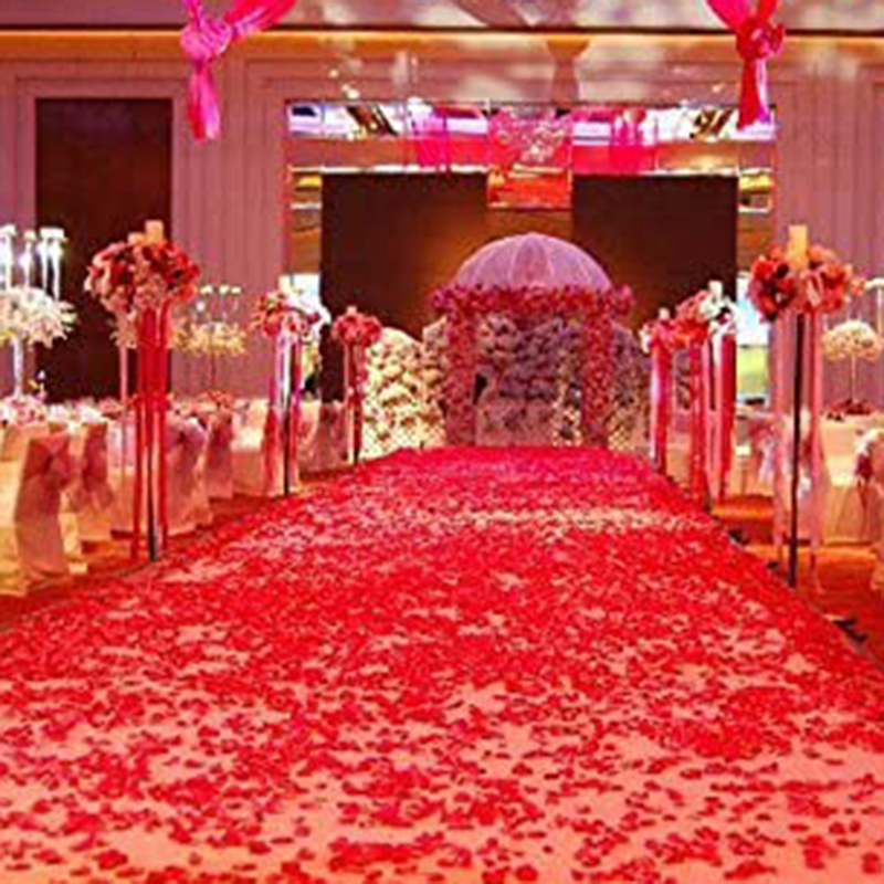 Bộ 100 Cánh Hoa Hồng Nhân Tạo Dùng Trang Trí Tiệc