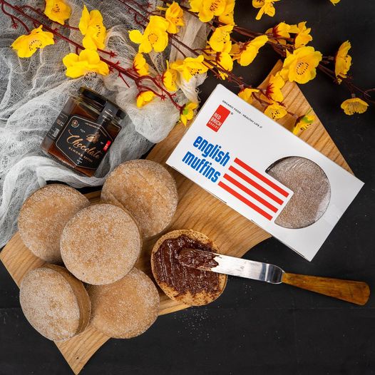 Bánh English Muffin Thương Hiệu Gạch Đỏ Bánh Thuần Chay Dành Cho Eatclean