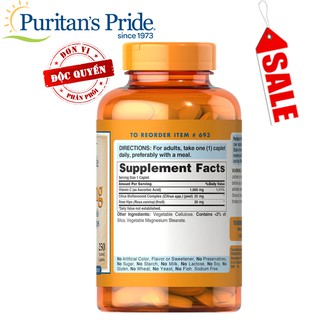 Vitamin C 1000mg Purritans Pride 250 viên