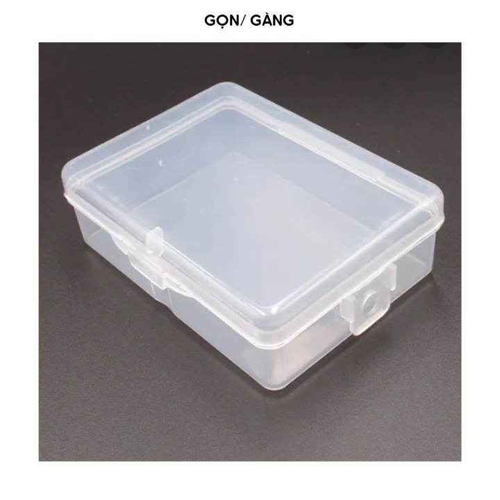 Hộp nhựa mini có nắp đựng đồ 9.5x6.5x2.5 cm hộp đựng phụ kiện đa năng Gọn Gàng