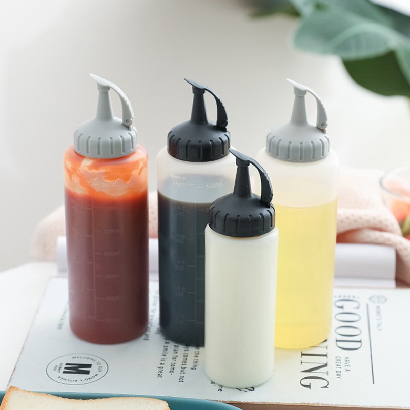 [ Featured ] Bình Đựng Nước Sốt 175 / 350ml Chống Tràn Tiện Dụng Cho Nhà Bếp