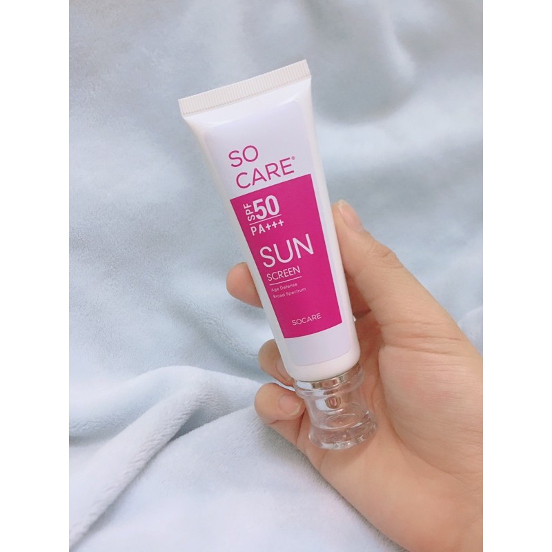 Kem Chống Nắng So Care Sunscreen Spf50 Pa+++ bảo vệ da ngăn ngừa tia UVB và UVA 70ml