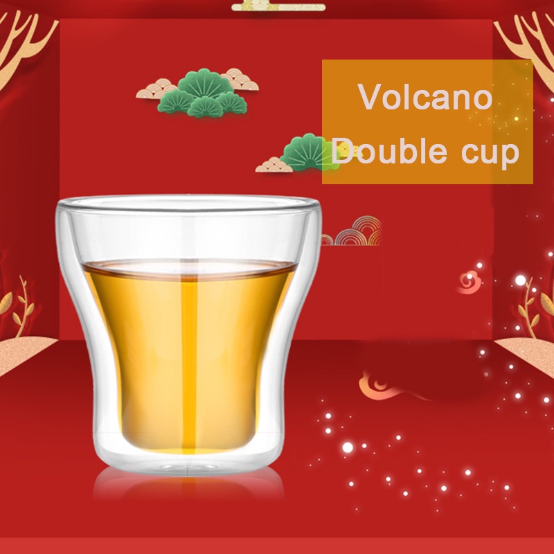 (Ly có thể khắc logo) Ly cafe thủy tinh hai lớp, ly đựng nước nhiều dung tích, ly trà chống đóng cặn, ly nước ép, ly nước giải khát, ly trà, ly bia