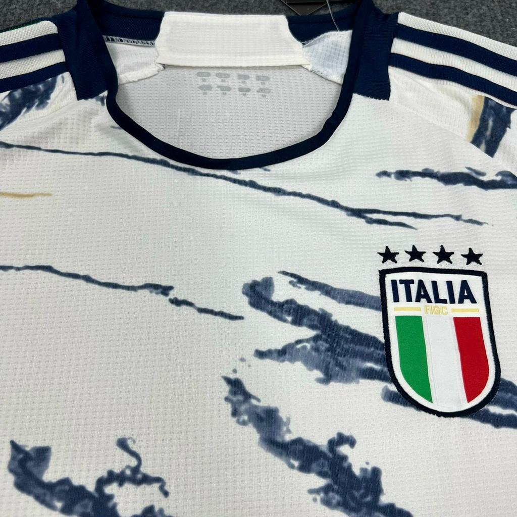 Áo Bóng Đá Đội Tuyển Italia Trắng 2024 vải thái thấm hút mồ hôi