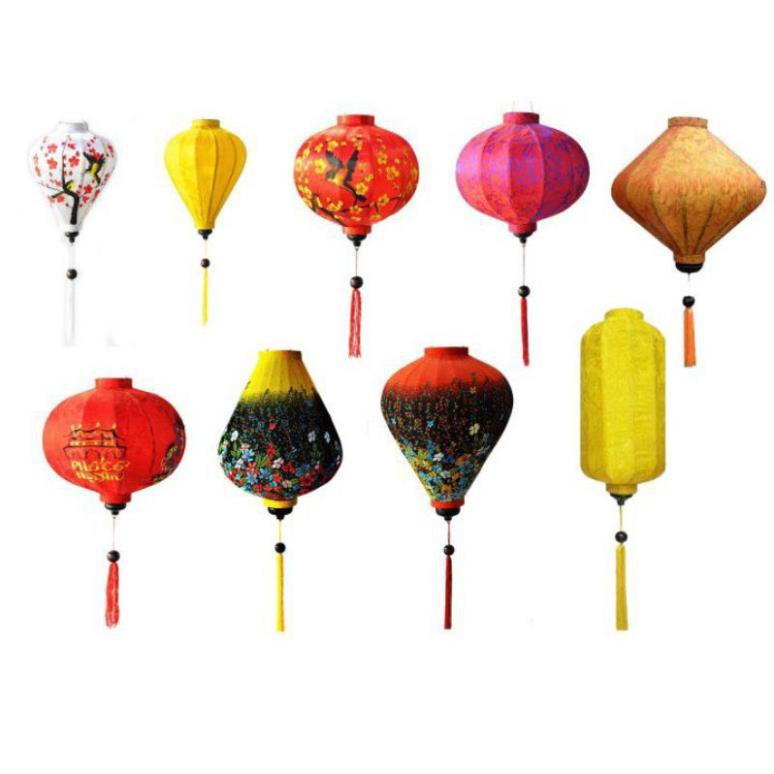 Xưởng SX- Đèn lồng hội an size 20-30-35-40-45cm chất vải chống thấm,  mưa bụi thời tiết khắc nghiệt ngoài trời -Tre Việt