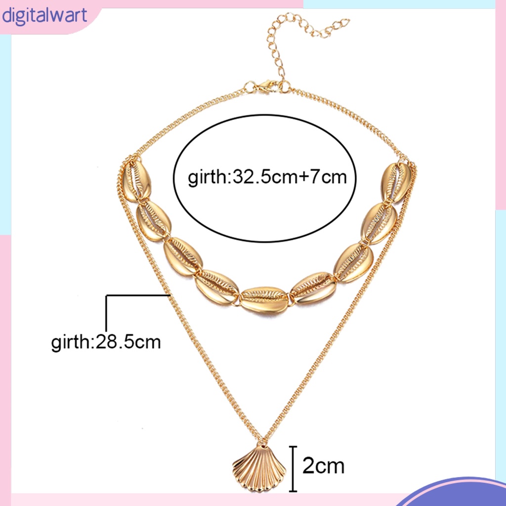Vòng Cổ Choker Mặt Hình Vỏ Sò Thời Trang Đi Biển Cho Nữ