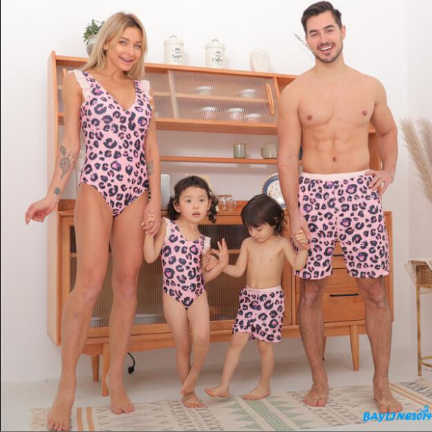 Bộ Đồ Bơi Một Mảnh Họa Tiết Da Báo Thời Trang Cho Mẹ Và Bé | BigBuy360 - bigbuy360.vn