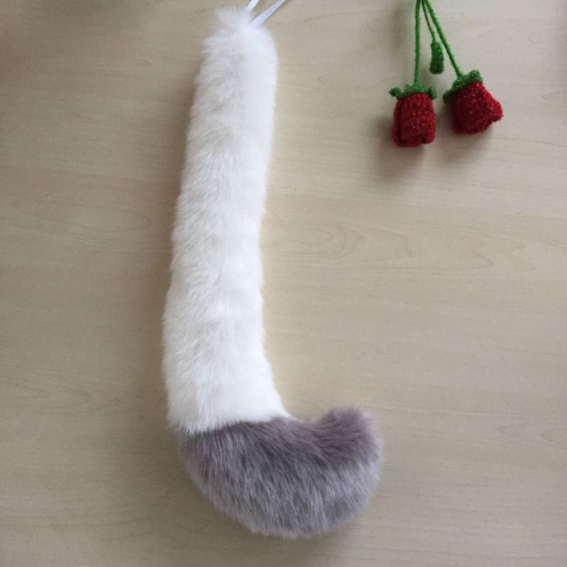 Đuôi Bông Hóa Trang Nhân Vật Anime Tai Sói Màu Sắc Tương Phản