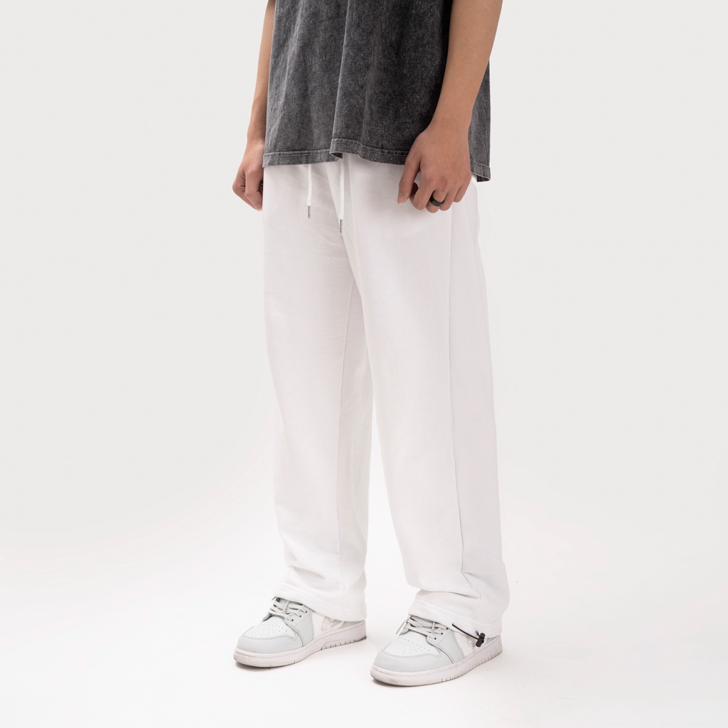 Quần jogger BÓ CHUN unisex 1991 Official Store thể thao nam nữ nỉ cao cấp da cá bigsize thu đông basic pants ulzzang