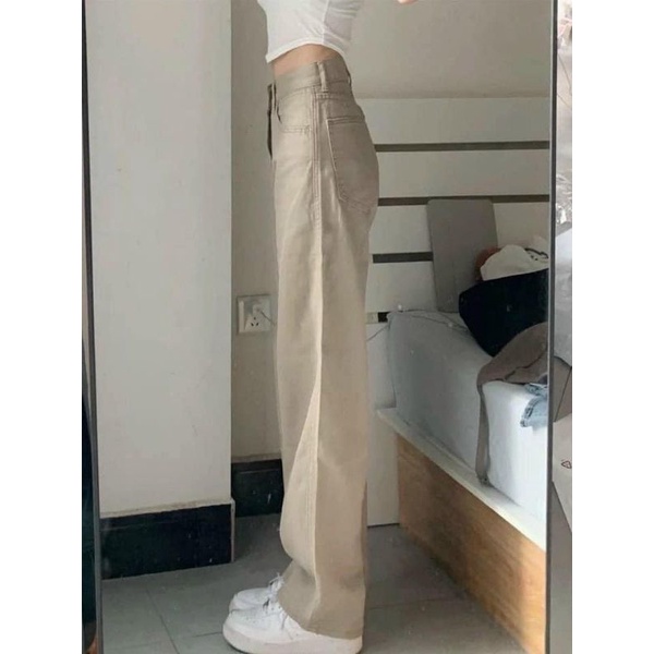 Quần jean xuông ống rộng ZARA