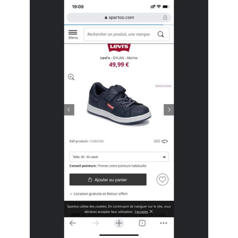 Giày Levis size23-34,39