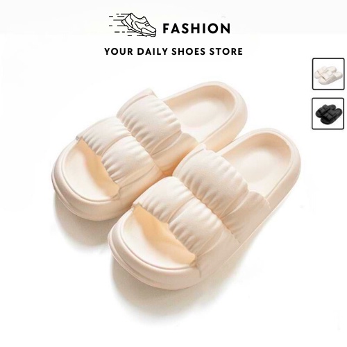 Dép bánh mì nữ, dép độn đế siêu nhẹ chất liệu EVA size kép 36-41 chống trơn trượt