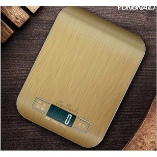 Cân điện tử màu vàng kim 0-5kg