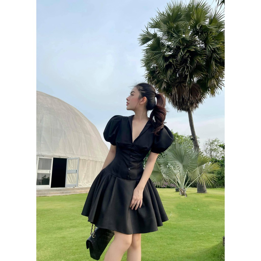 Đầm dự việc phối nút tùng xòe sang chảnh - Mabel Dress | BigBuy360 - bigbuy360.vn