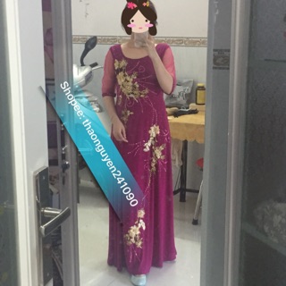 Đầm dạ hội trung niên mẫu Q126