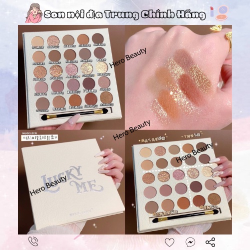Bảng phấn mắt 25 ô Lucky Me Cao Cấp Chính Hãng